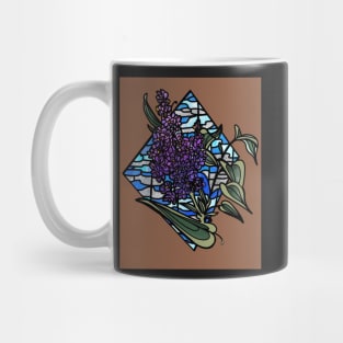 Lilac stained glass Mug